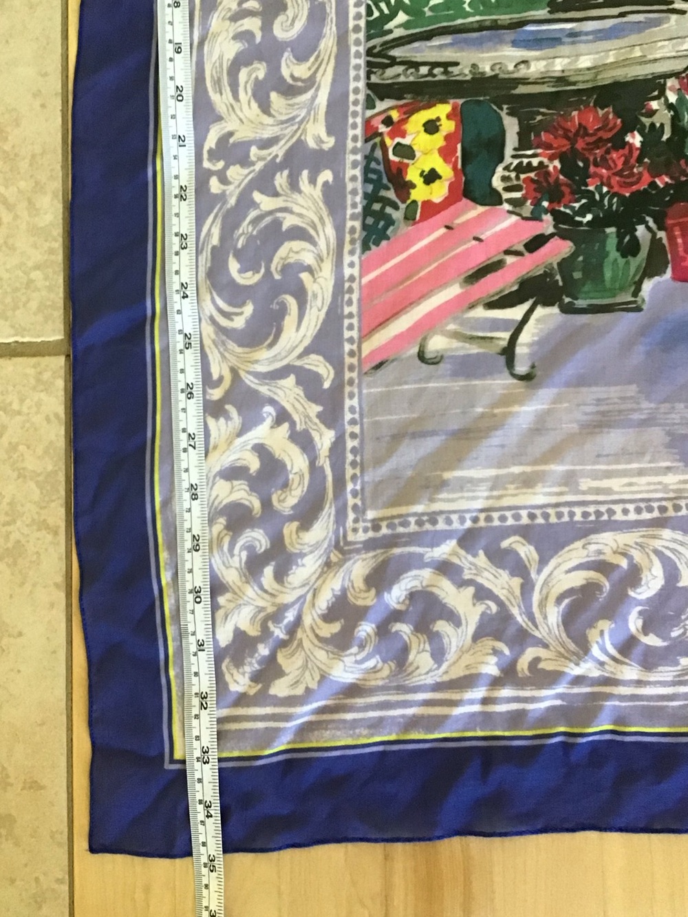 Talbots Lavender Square Scarf  💜 - Picture 3 of 5